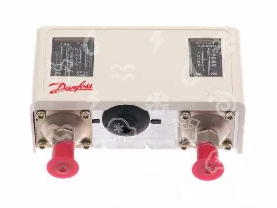 presostat DANFOSS kombinovaný, KP15, -0,2 - 7,5 , 8,0 - 32,0 , volitelný, diference 0,7 - 4,0 , 4  fix., SPDT, šroub. 1/4